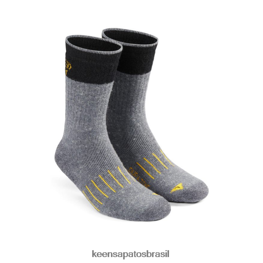 KEEN acessórios J8VDXX332 cinza meia pittsburg double denier média homens - Image 1