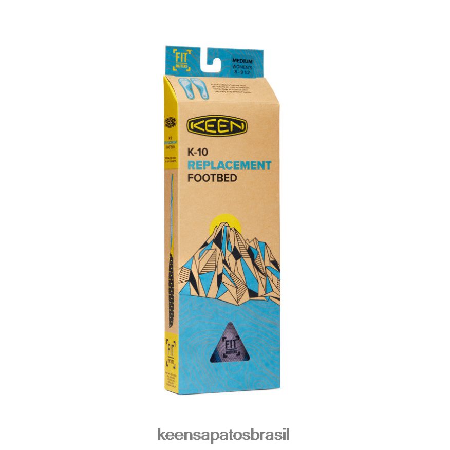 KEEN acessórios J8VDXX652 oceano azul palmilha de reposição k-10 externa mulheres - Image 5
