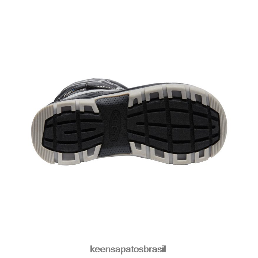 KEEN calçados J8VDXX1000 prata negra bota impermeável troll da neve Crianças grandes - Image 4