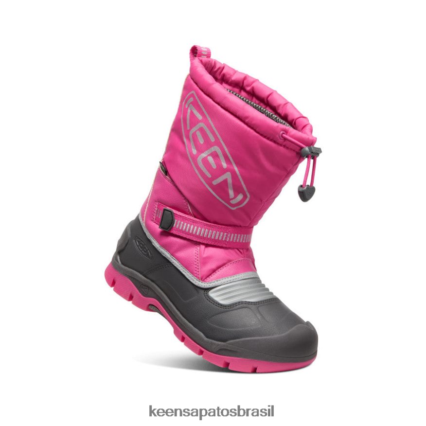 KEEN calçados J8VDXX1001 roxo fúcsia/prata bota impermeável troll da neve Crianças grandes - Image 3