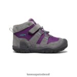 KEEN calçados J8VDXX1004 cinza aço/carisma nó chukka Crianças grandes