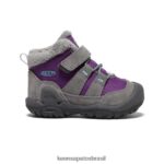 KEEN calçados J8VDXX1005 cinza aço/carisma nó chukka crianças