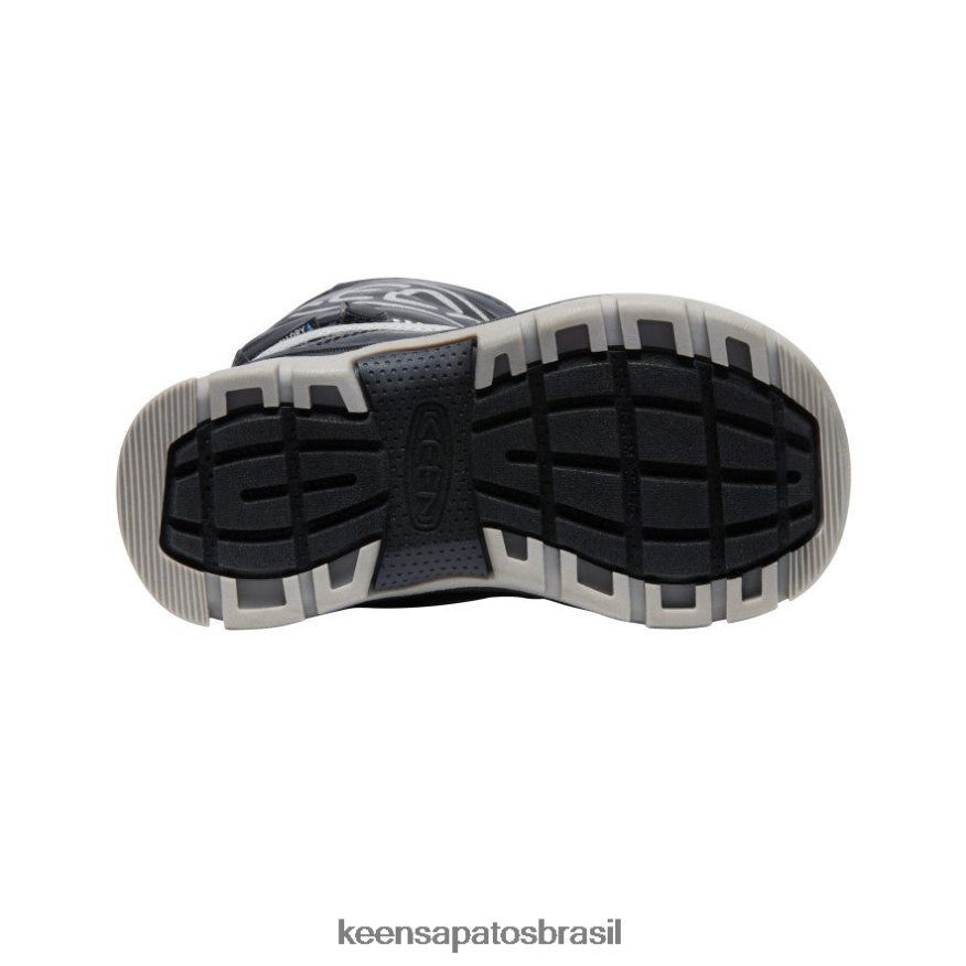KEEN calçados J8VDXX1007 prata negra bota impermeável troll da neve criancinhas - Image 4