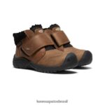 KEEN calçados J8VDXX1009 coco torrado/vapor bota impermeável kootenay iv criancinhas - Image 2