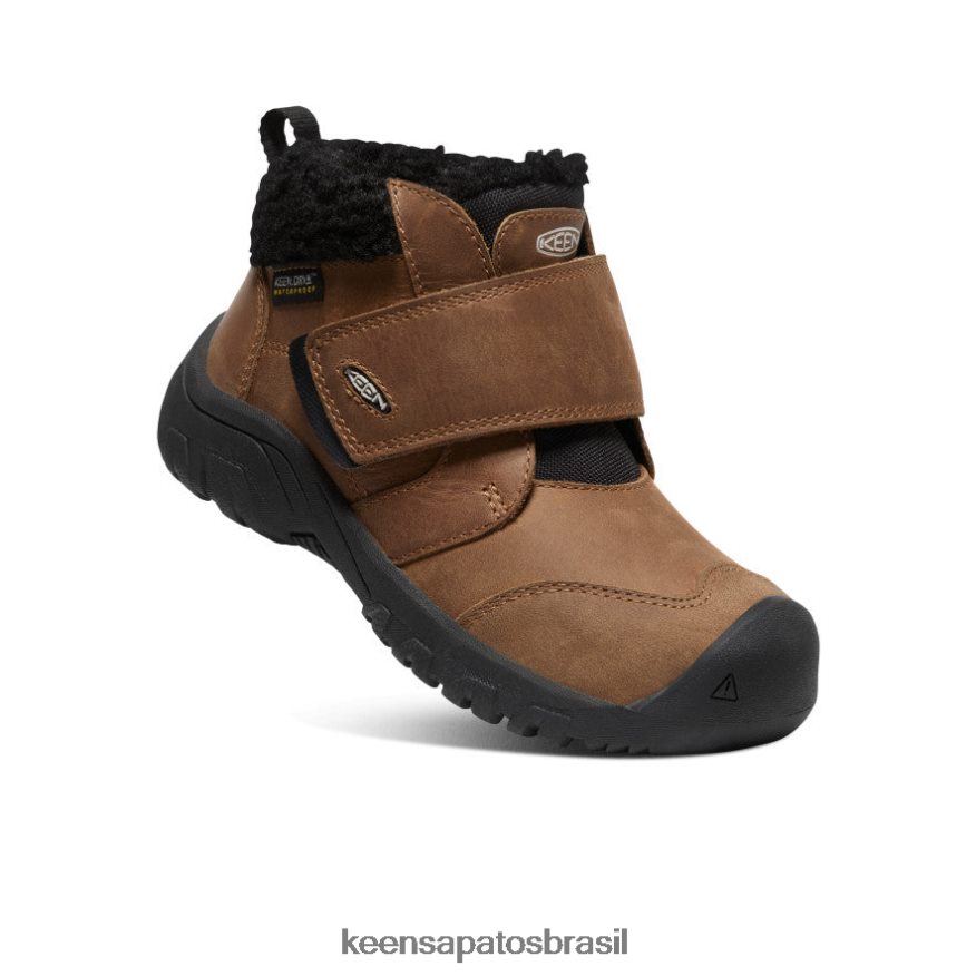 KEEN calçados J8VDXX1009 coco torrado/vapor bota impermeável kootenay iv criancinhas - Image 3