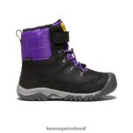 KEEN calçados J8VDXX1014 preto/roxo bota impermeável greta Crianças grandes