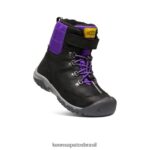 KEEN calçados J8VDXX1014 preto/roxo bota impermeável greta Crianças grandes - Image 3