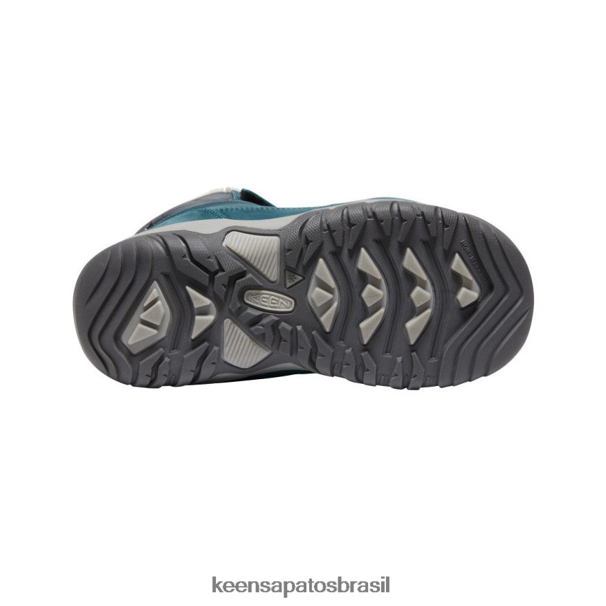 KEEN calçados J8VDXX1015 coral azul/pavão rosa bota impermeável greta Crianças grandes - Image 4