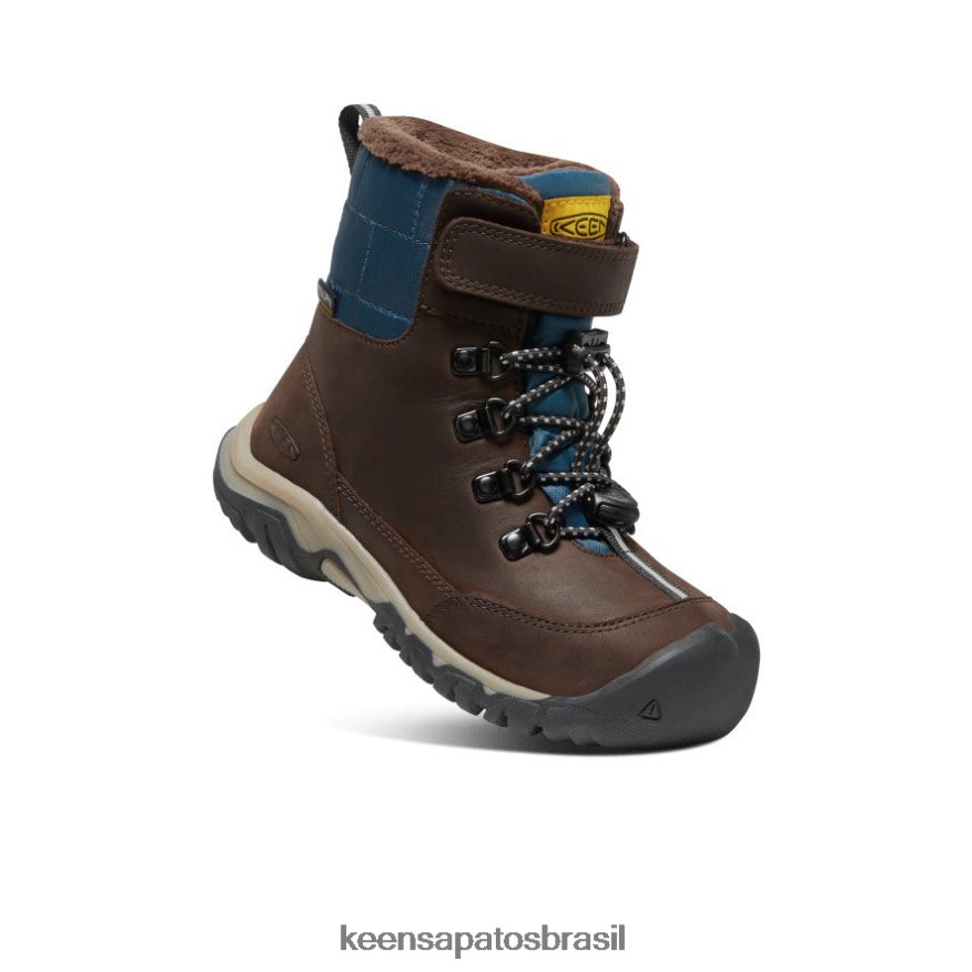 KEEN calçados J8VDXX1016 grão de café/azul-petróleo bota impermeável greta Crianças grandes - Image 3