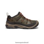 KEEN calçados J8VDXX102 azeitona preta/argila de oleiro sapato impermeável circadia homens