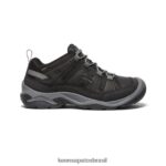 KEEN calçados J8VDXX103 preto/cinza aço sapato impermeável circadia homens