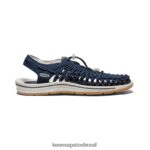 KEEN calçados J8VDXX106 marinha/bétula tela inédita homens