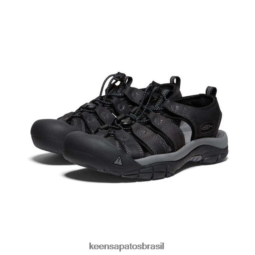 KEEN calçados J8VDXX133 preto/cinza aço couro de newport homens - Image 2