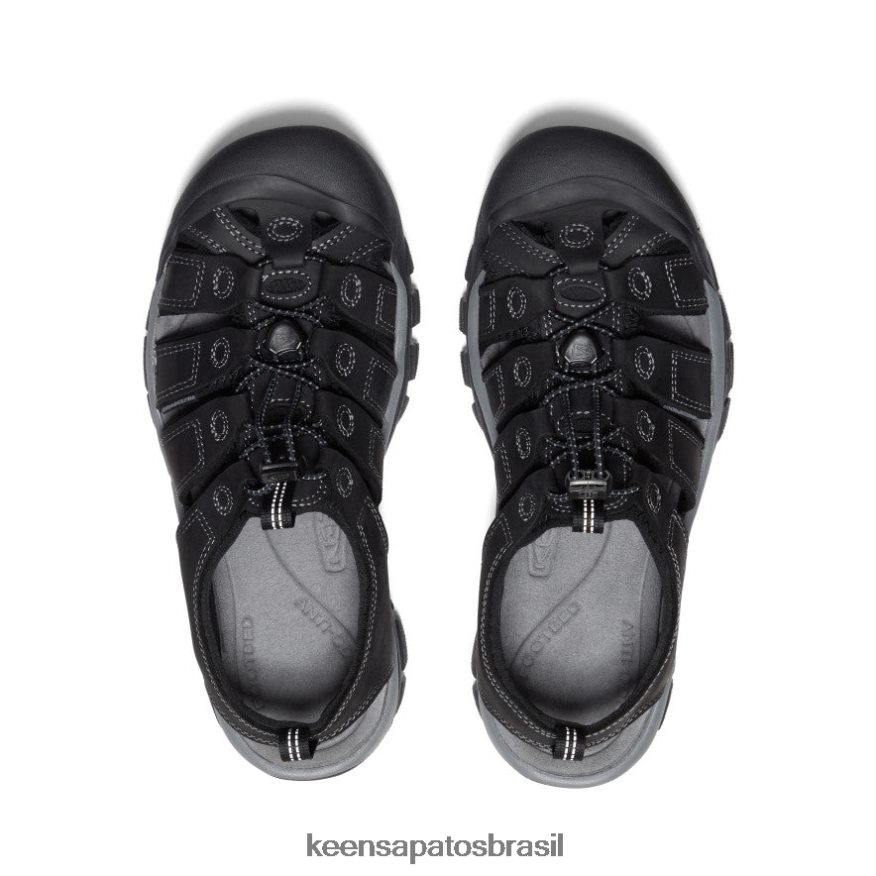 KEEN calçados J8VDXX133 preto/cinza aço couro de newport homens - Image 4
