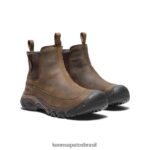 KEEN calçados J8VDXX143 terra escura/cobertura morta bota impermeável de ancoragem iii homens - Image 2