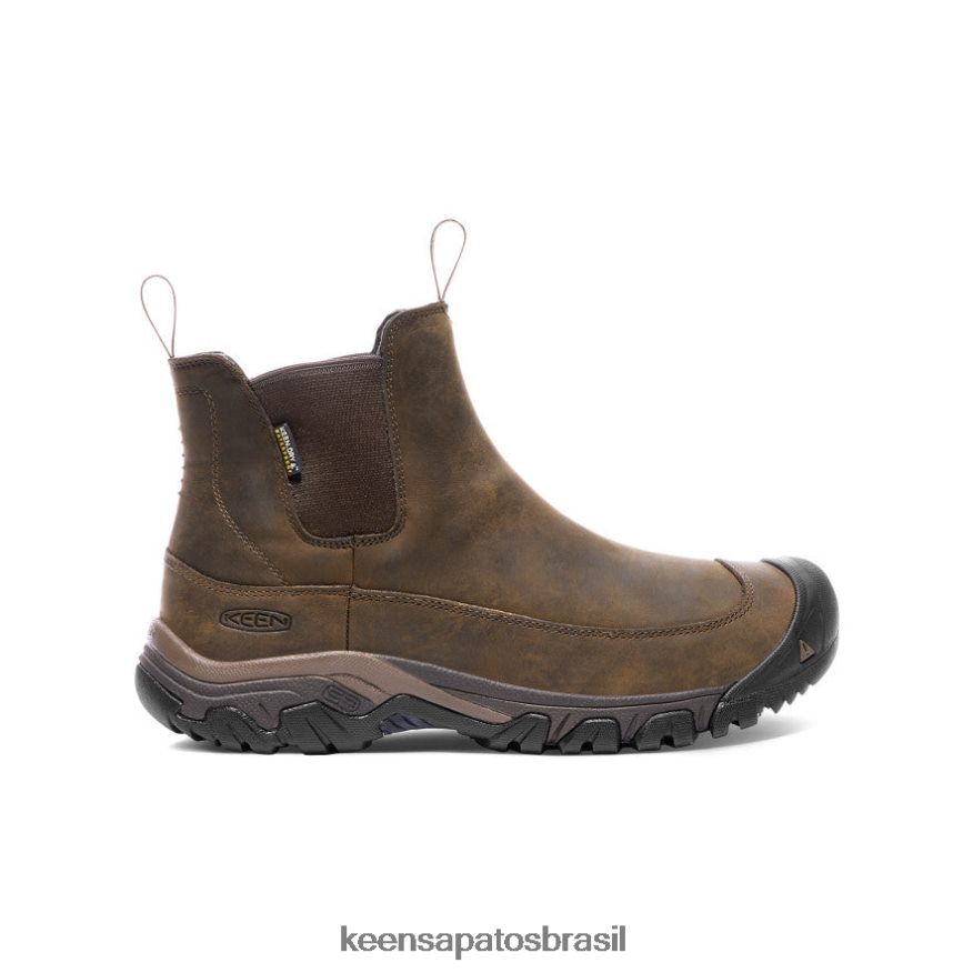 KEEN calçados J8VDXX143 terra escura/cobertura morta bota impermeável de ancoragem iii homens - Image 1