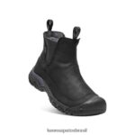 KEEN calçados J8VDXX145 Corvo Preto bota impermeável de ancoragem iii homens - Image 3