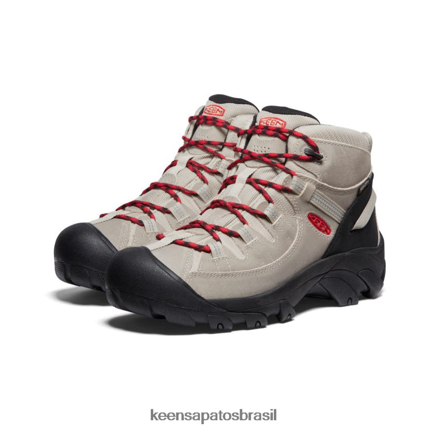 KEEN calçados J8VDXX153 safári/tapete vermelho bota caminhada impermeável targhee ii mid homens - Image 2