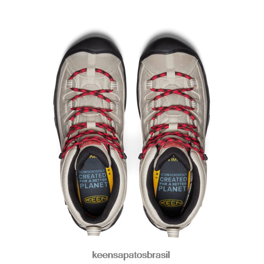 KEEN calçados J8VDXX153 safári/tapete vermelho bota caminhada impermeável targhee ii mid homens - Image 4