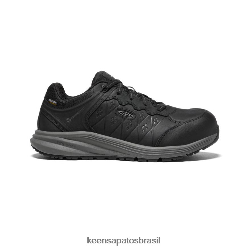 KEEN calçados J8VDXX163 preto/arma metálica vista energy+ à prova d'água (biqueira de fibra de carbono) homens - Image 1