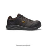 KEEN calçados J8VDXX164 grão de café/preto vista energy+ à prova d'água (biqueira de fibra de carbono) homens