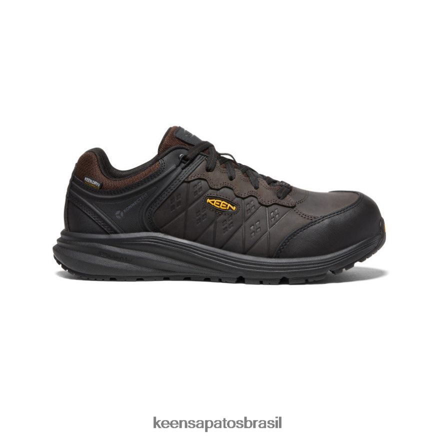 KEEN calçados J8VDXX164 grão de café/preto vista energy+ à prova d'água (biqueira de fibra de carbono) homens - Image 1