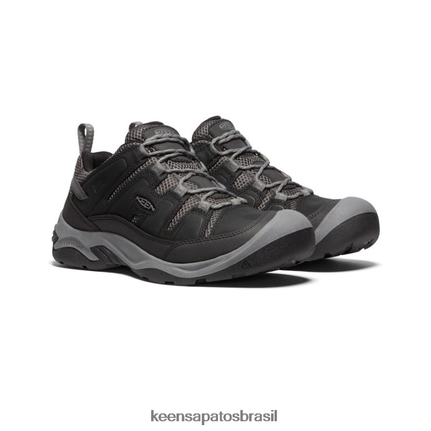 KEEN calçados J8VDXX171 preto/cinza aço sapato de ventilação circadia homens - Image 2