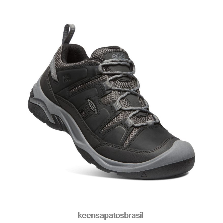 KEEN calçados J8VDXX171 preto/cinza aço sapato de ventilação circadia homens - Image 3