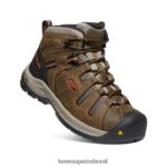 KEEN calçados J8VDXX189 cascata marrom/ocre queimado bota flint ii (dedo macio) homens - Image 3