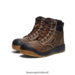 KEEN calçados J8VDXX1 terra escura/goma Fort Wayne 6" (dedo macio) homens - Image 2