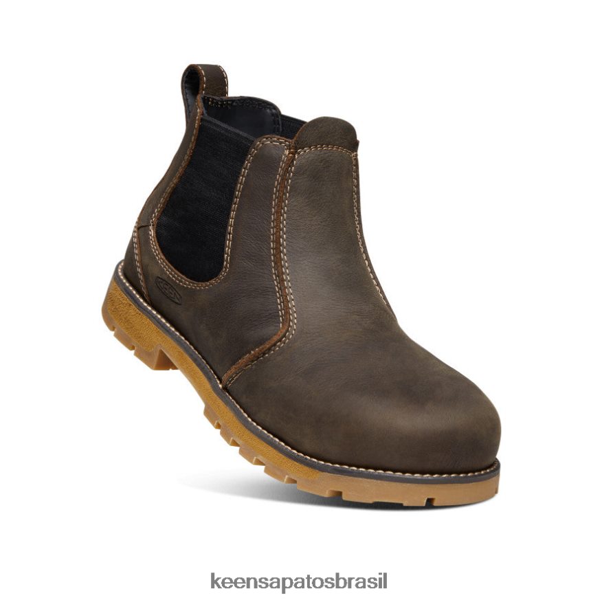 KEEN calçados J8VDXX200 cascata marrom/goma Seattle Romeo (biqueira de alumínio) homens - Image 3