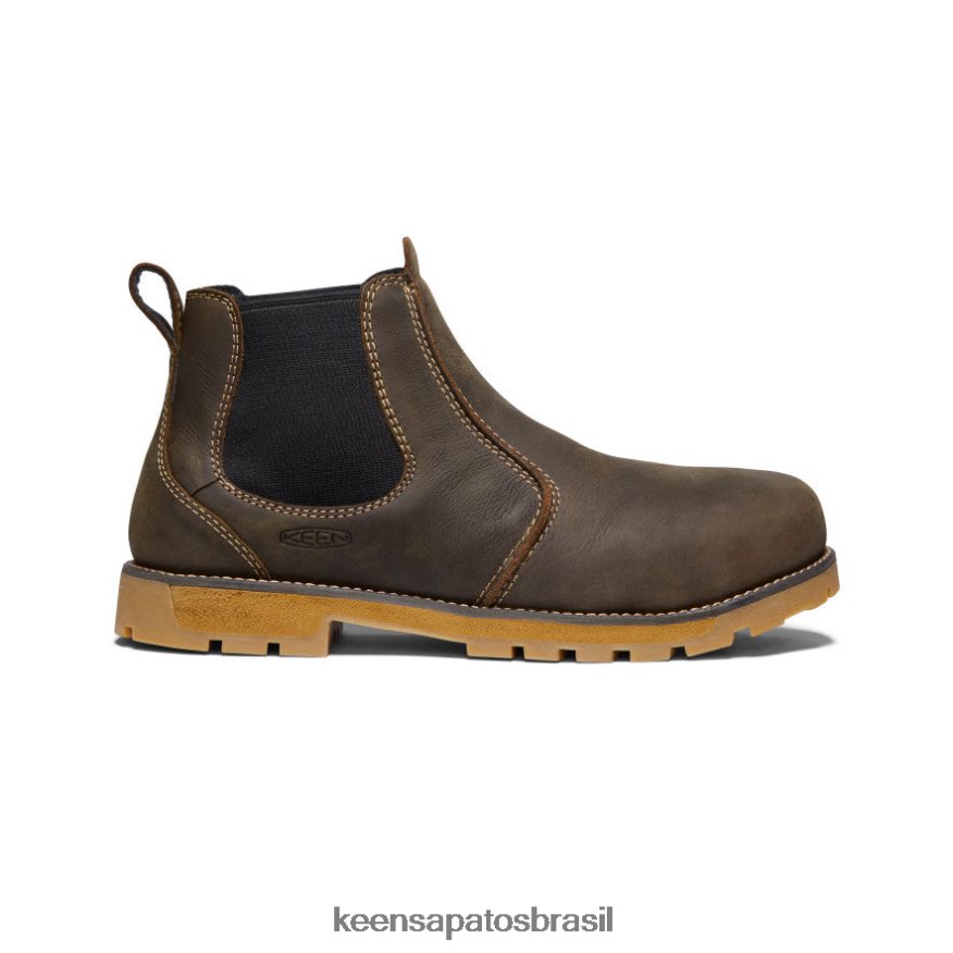 KEEN calçados J8VDXX200 cascata marrom/goma Seattle Romeo (biqueira de alumínio) homens - Image 1