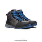 KEEN calçados J8VDXX222 cinza aço/cobalto brilhante bota impermeável com gancho vermelho (biqueira de fibra de carbono) homens - Image 2