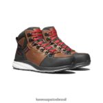 KEEN calçados J8VDXX223 tabaco/preto bota impermeável com gancho vermelho (biqueira de fibra de carbono) homens - Image 2