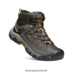 KEEN calçados J8VDXX246 azeitona preta/castanho dourado targhee iii impermeável médio largo homens - Image 3