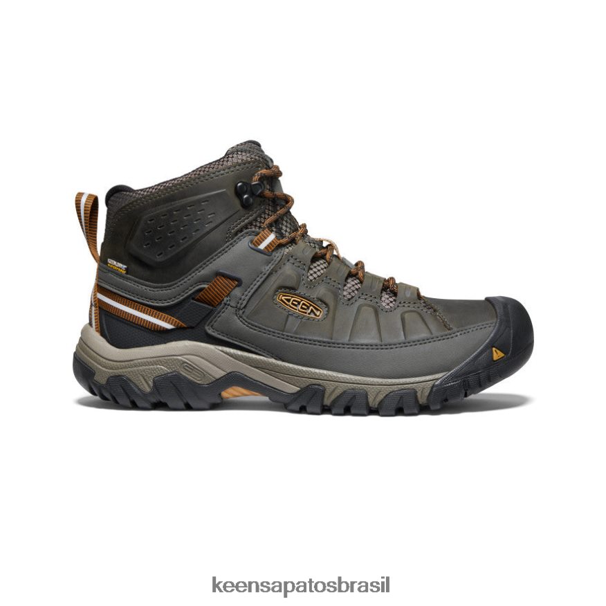 KEEN calçados J8VDXX246 azeitona preta/castanho dourado targhee iii impermeável médio largo homens - Image 1