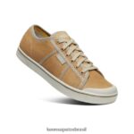 KEEN calçados J8VDXX285 bétula bege/prata tênis de couro colheita eldon homens - Image 3