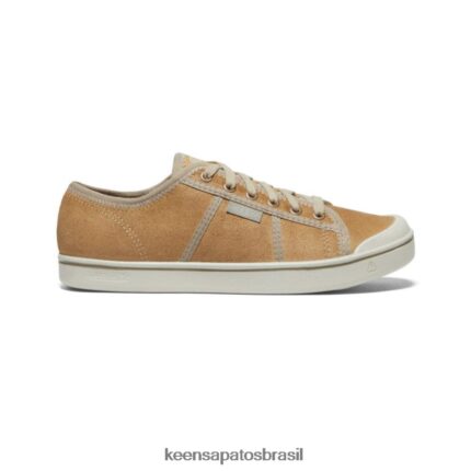 KEEN calçados J8VDXX285 bétula bege/prata tênis de couro colheita eldon homens