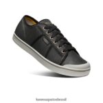 KEEN calçados J8VDXX286 bétula preta/prata tênis de couro colheita eldon homens - Image 3