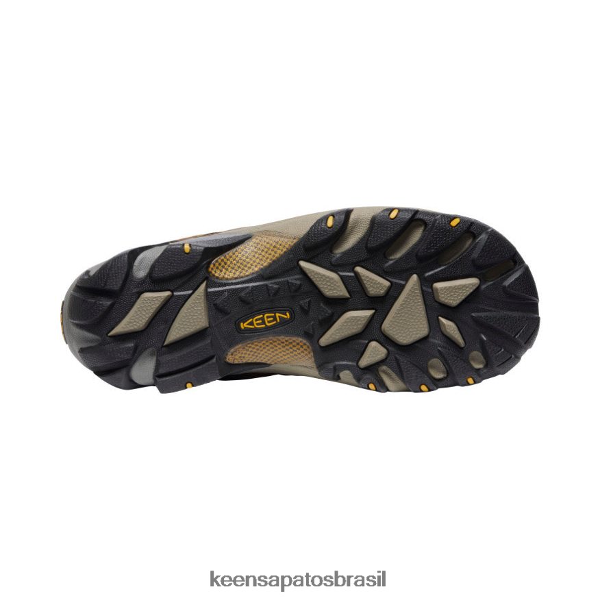 KEEN calçados J8VDXX294 cascata marrom/amarelo dourado targhee ii impermeável largo homens - Image 4