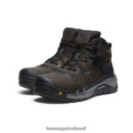 KEEN calçados J8VDXX2 grão de café/preto Kansas City+ kbf impermeável mid (dedo macio) homens - Image 2