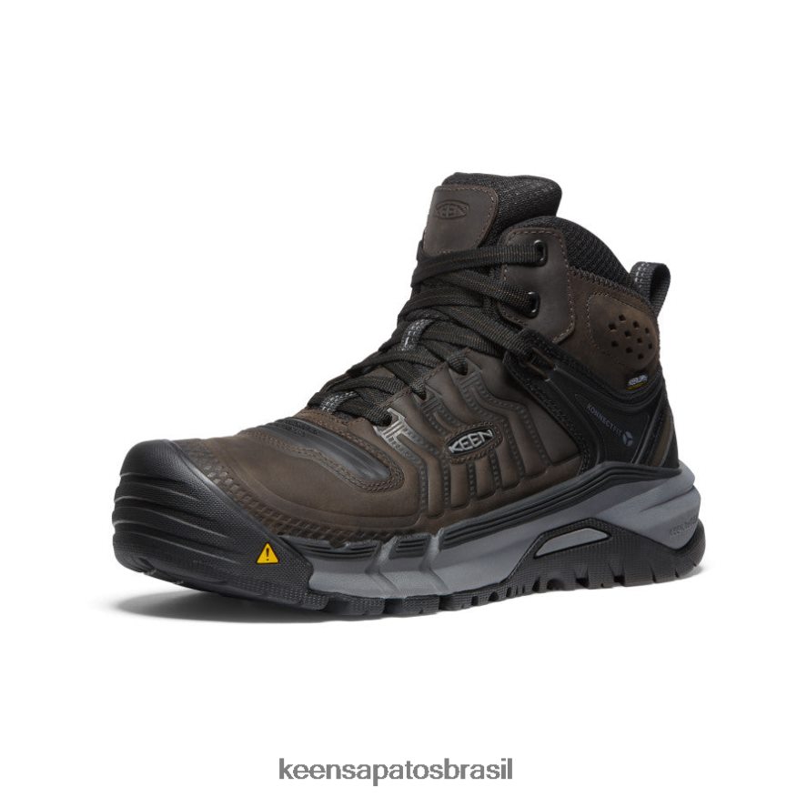 KEEN calçados J8VDXX2 grão de café/preto Kansas City+ kbf impermeável mid (dedo macio) homens - Image 3