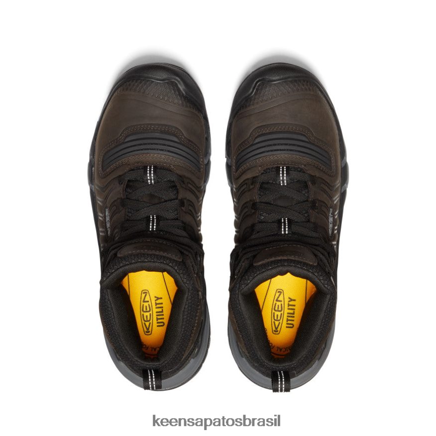 KEEN calçados J8VDXX2 grão de café/preto Kansas City+ kbf impermeável mid (dedo macio) homens - Image 4