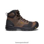 KEEN calçados J8VDXX303 terra escura/preta Portland 6" homens