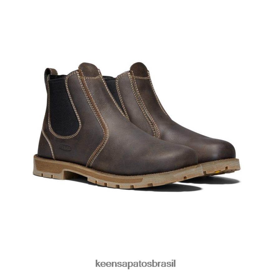 KEEN calçados J8VDXX306 cascata marrom/preto Seattle Romeo (dedo mole) homens - Image 2
