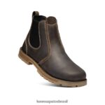 KEEN calçados J8VDXX306 cascata marrom/preto Seattle Romeo (dedo mole) homens - Image 3