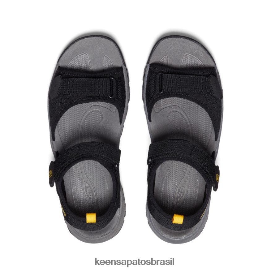 KEEN calçados J8VDXX318 Preto amarelo targhee iii dedo aberto h2 homens - Image 4