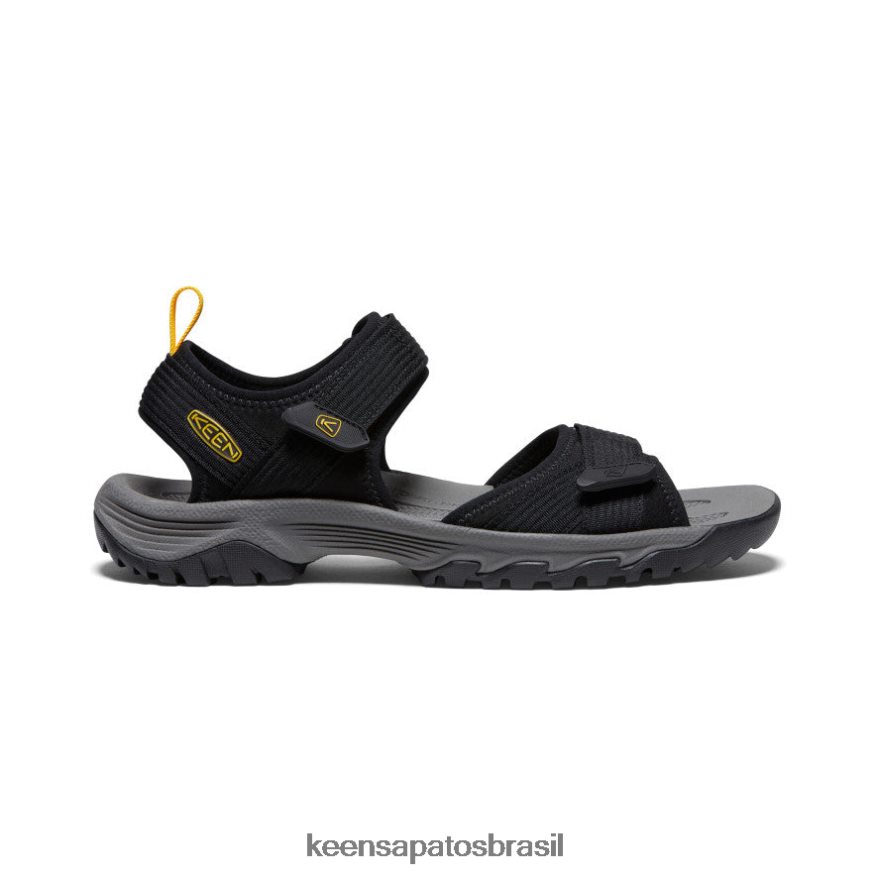 KEEN calçados J8VDXX318 Preto amarelo targhee iii dedo aberto h2 homens - Image 1