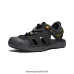 KEEN calçados J8VDXX342 ouro Preto sandália solr homens - Image 3