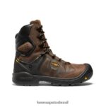 KEEN calçados J8VDXX344 terra escura/preta dover 8" homens